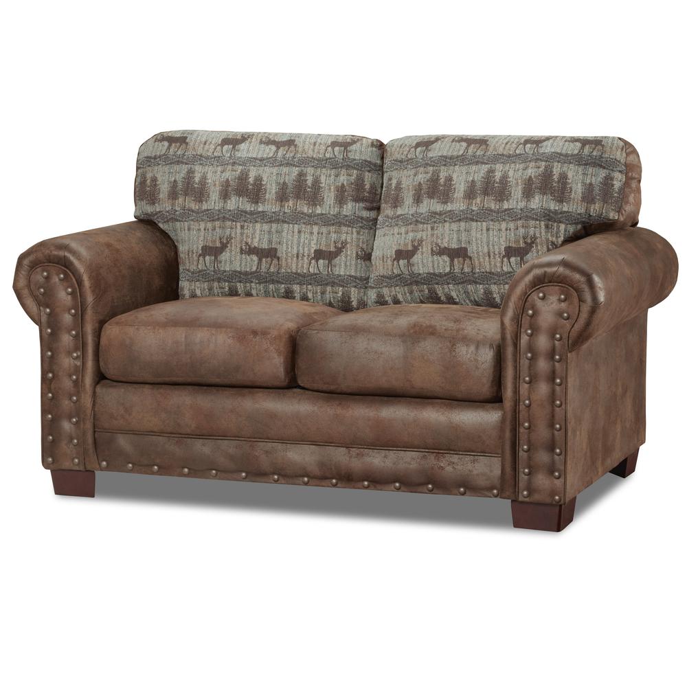 American Furniture Classics Model 8500-90S Deer Teal Lodge 4-Piece Set with Sleeper. Picture 11