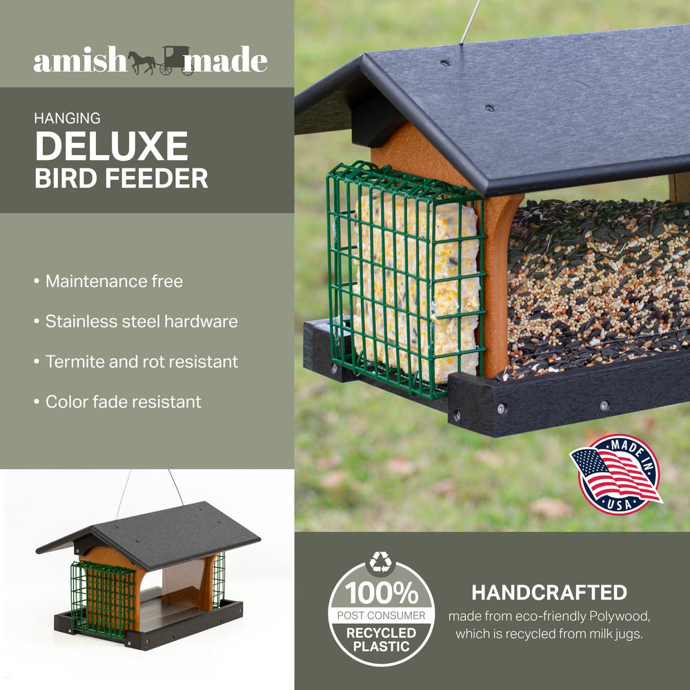 Deluxe Bird Feeder Made with High Density Poly Resin. Picture 3