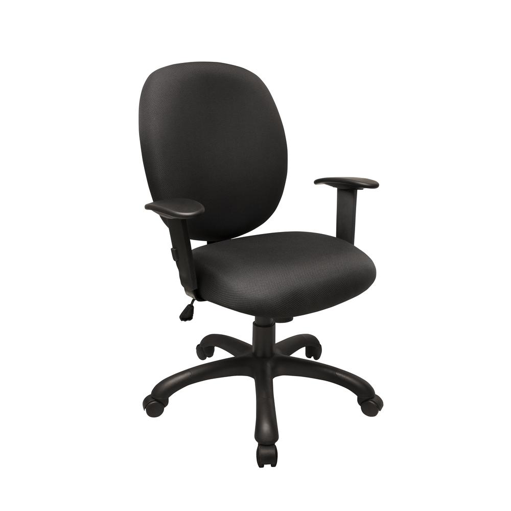 Rolling Task Chair with Adjustable Height and Seat Tilt. Picture 2