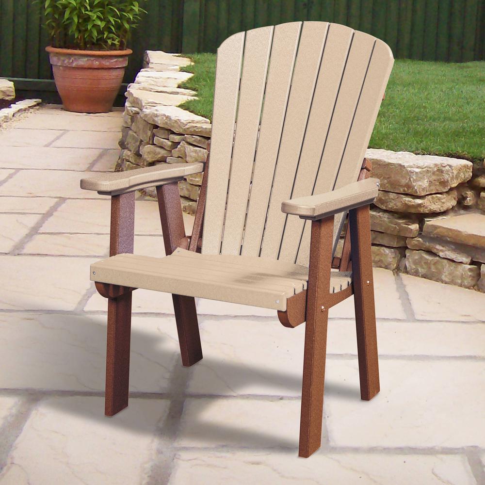 OS Home and Office Model 511WWTB Fan Back Chair in Weatherwood with a Tudor Brown Base, Made in the USA. Picture 1
