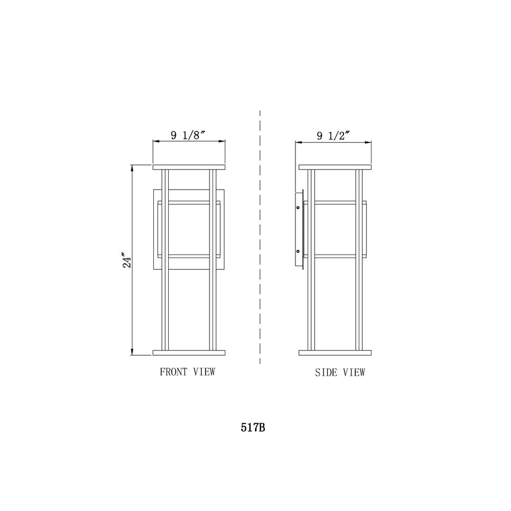 2 Light Outdoor Wall Light. Picture 6