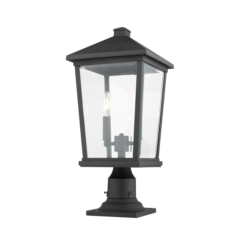 2 Light Outdoor Pier Mounted Fixture. Picture 4