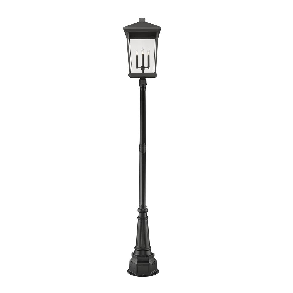 4 Light Outdoor Post Mounted Fixture. Picture 2