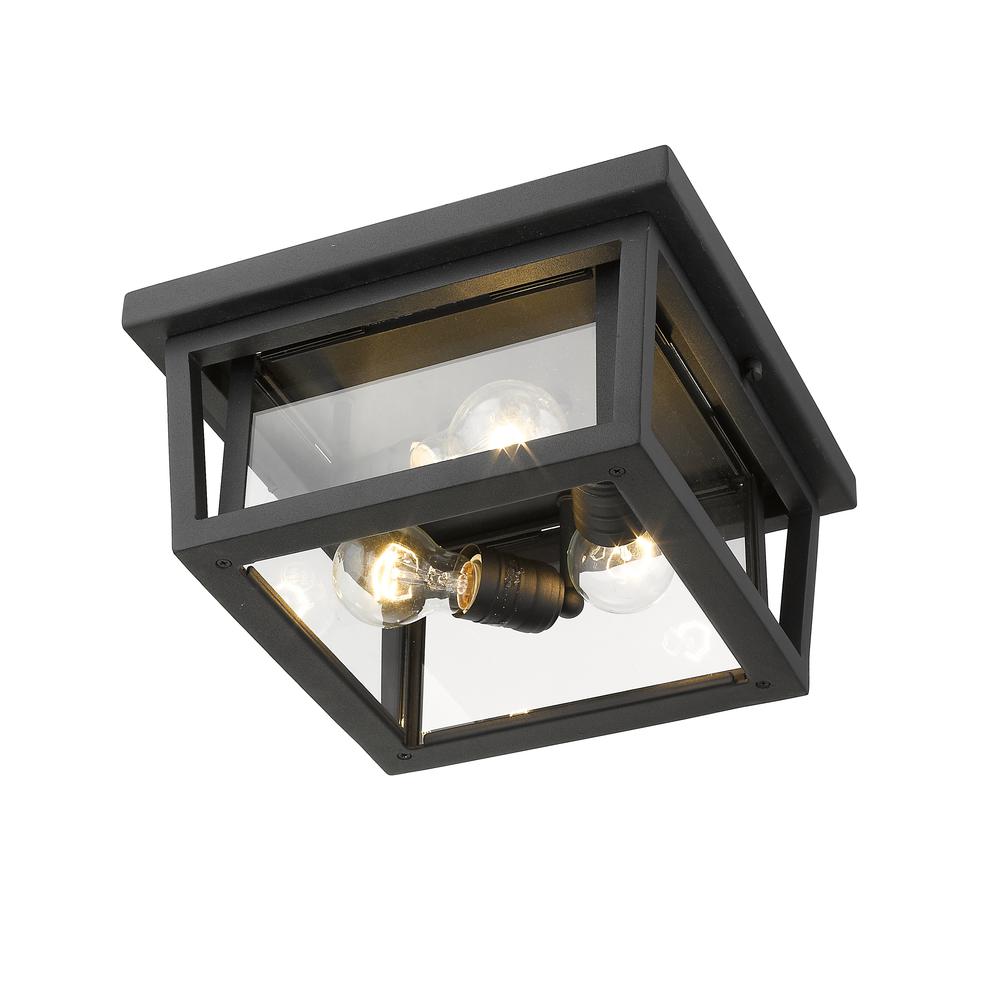 3 Light Outdoor Flush Mount. Picture 4