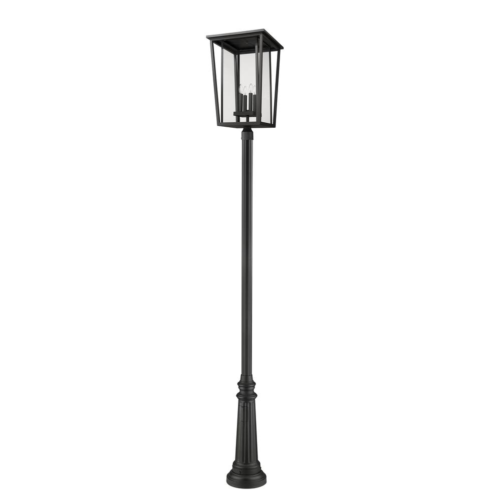 4 Light Outdoor Post Mounted Fixture. Picture 5