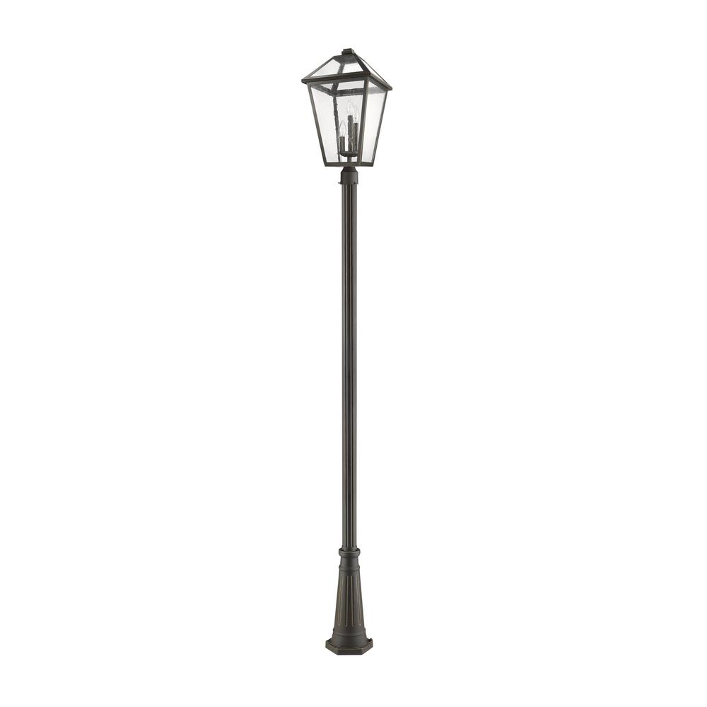 3 Light Outdoor Post Mounted Fixture. Picture 3
