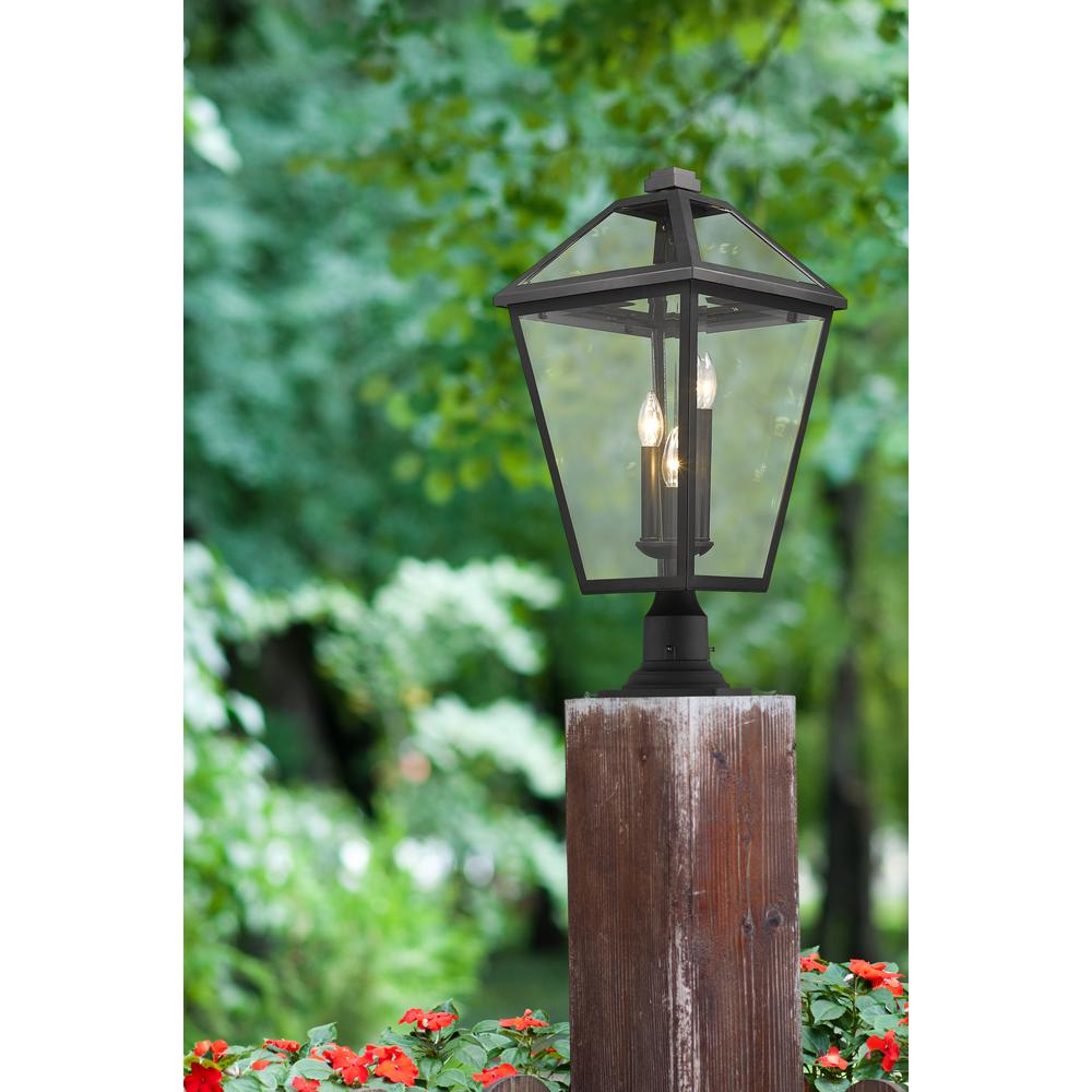 3 Light Outdoor Pier Mounted Fixture. Picture 6