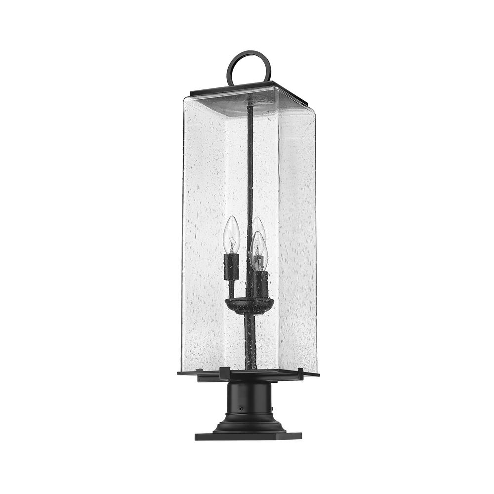 3 Light Outdoor Pier Mounted Fixture. Picture 5
