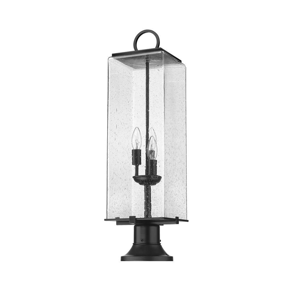 3 Light Outdoor Pier Mounted Fixture. Picture 5