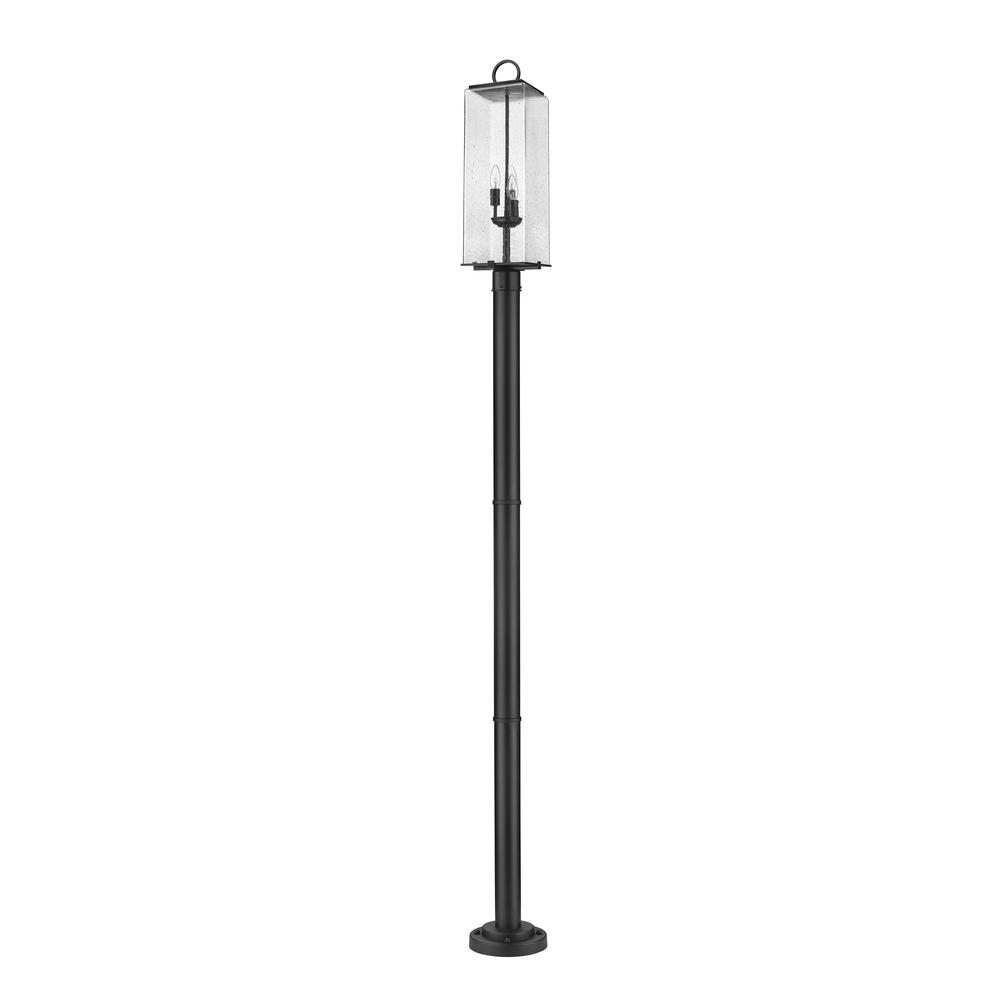 3 Light Outdoor Post Mounted Fixture. Picture 5