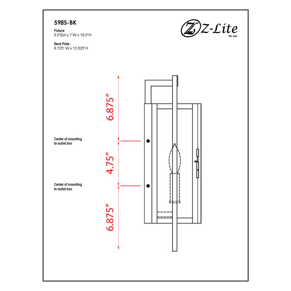 2 Light Outdoor Wall Light. Picture 9