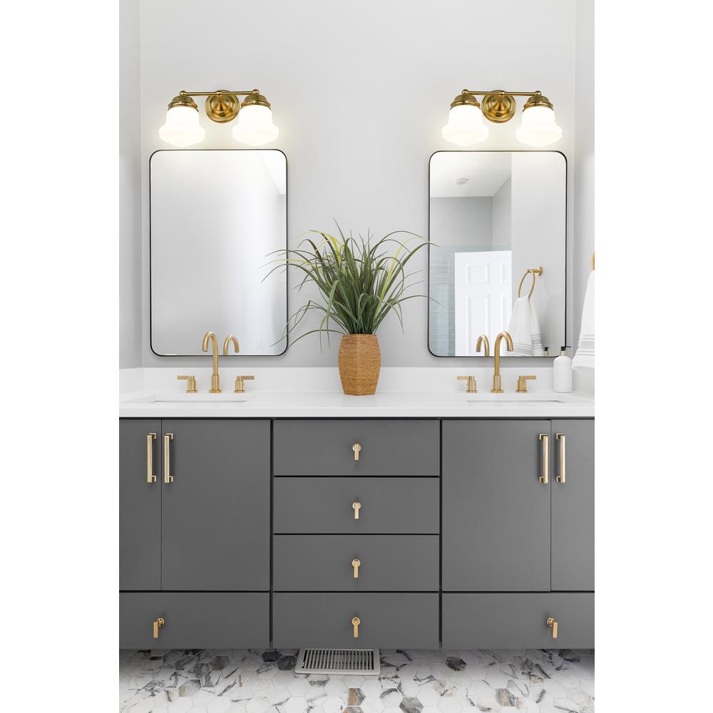 Vaughn 2 Light Vanity, Matte Opal. Picture 8