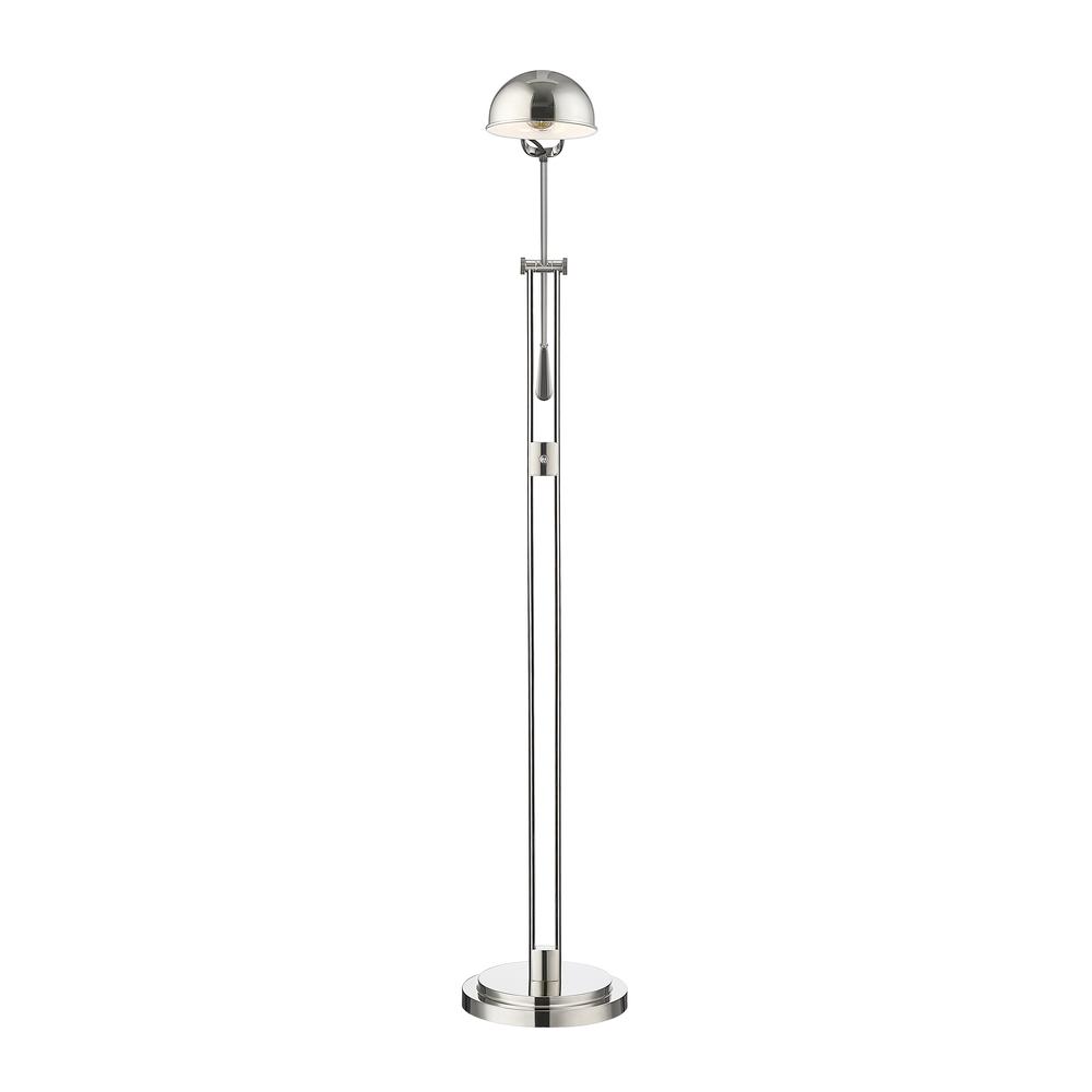 Grammercy Park 1 Light Floor Lamp, Polished Nickel. Picture 2