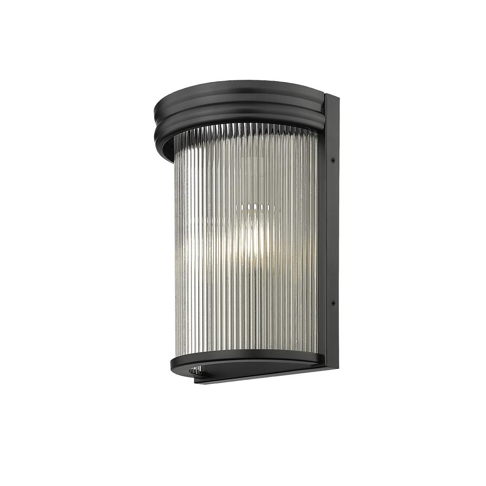Carnaby 2 Light Wall Sconce, Clear Ribbed. Picture 2
