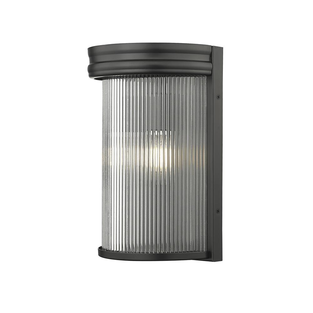 Carnaby 2 Light Wall Sconce, Clear Ribbed. Picture 3