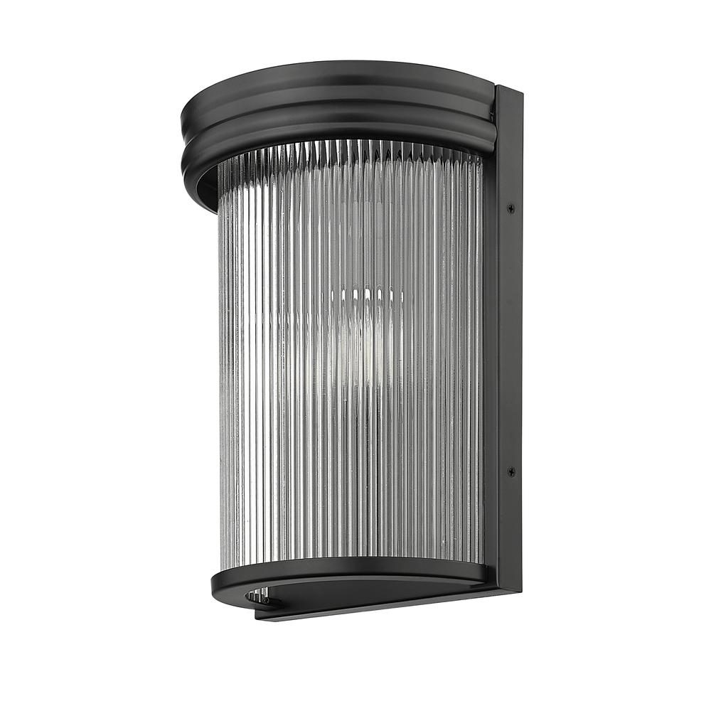 Carnaby 2 Light Wall Sconce, Clear Ribbed. Picture 5