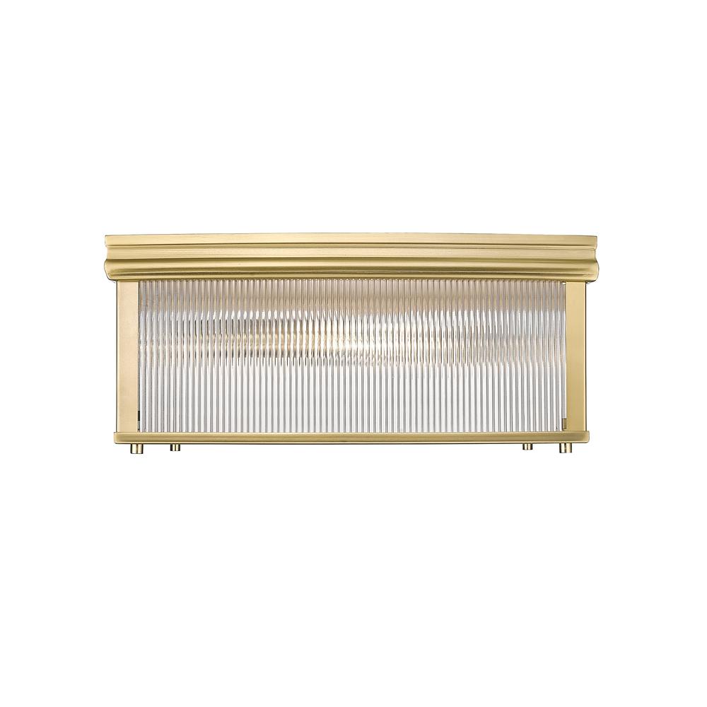Carnaby 4 Light Flush Mount, Clear Ribbed. Picture 2