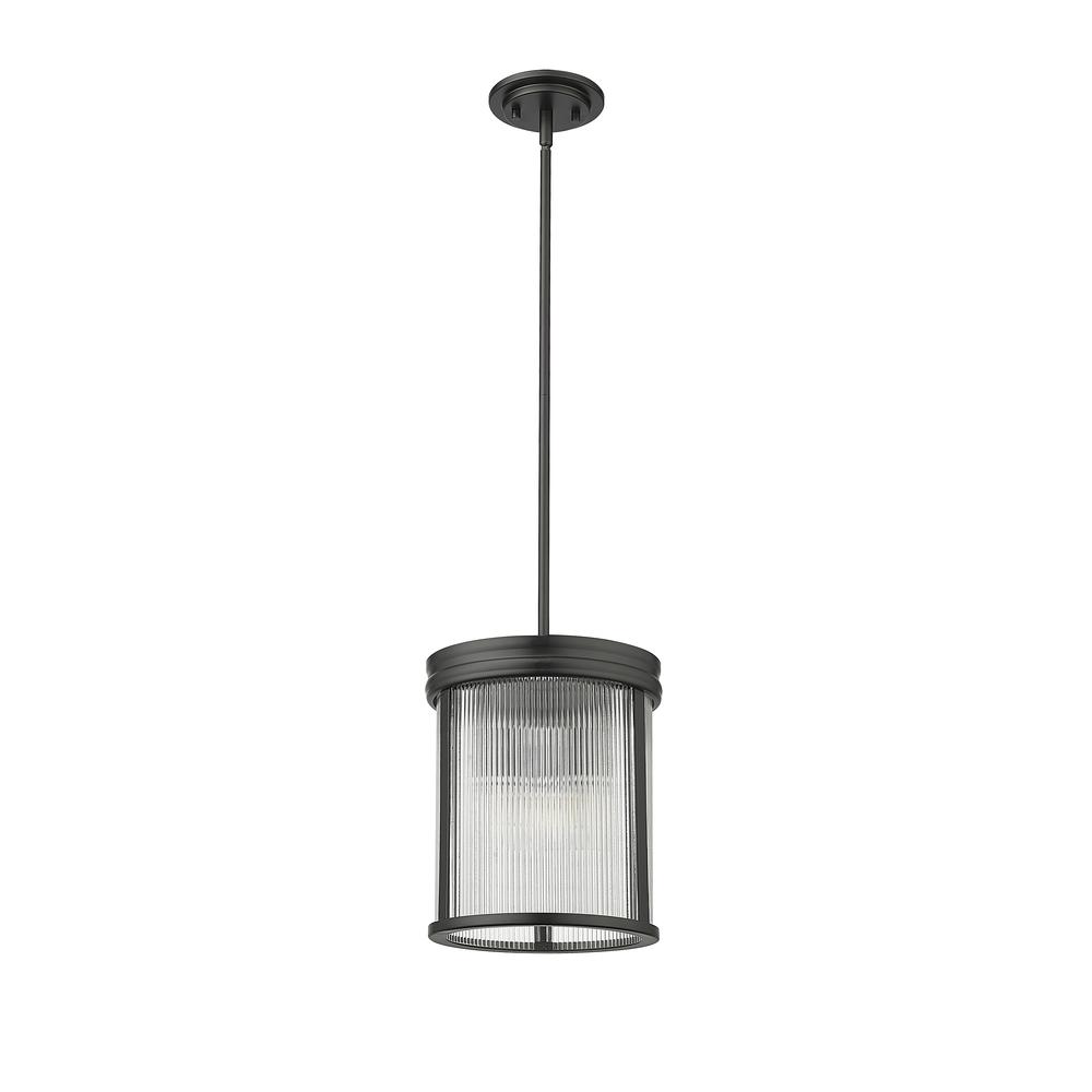 Carnaby 3 Light Pendant, Clear Ribbed. Picture 5