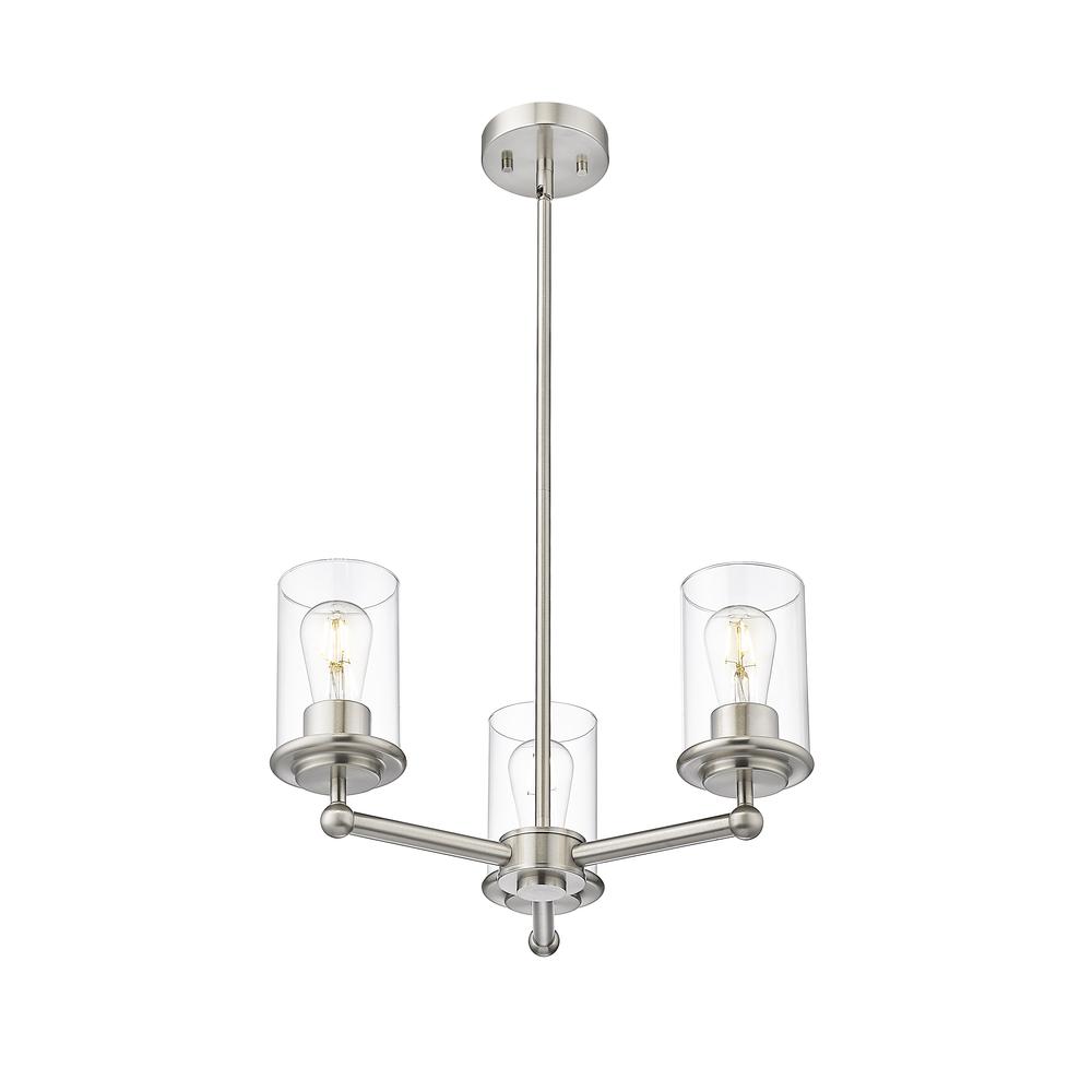 Thayer 3 Light Chandelier, Clear. Picture 3