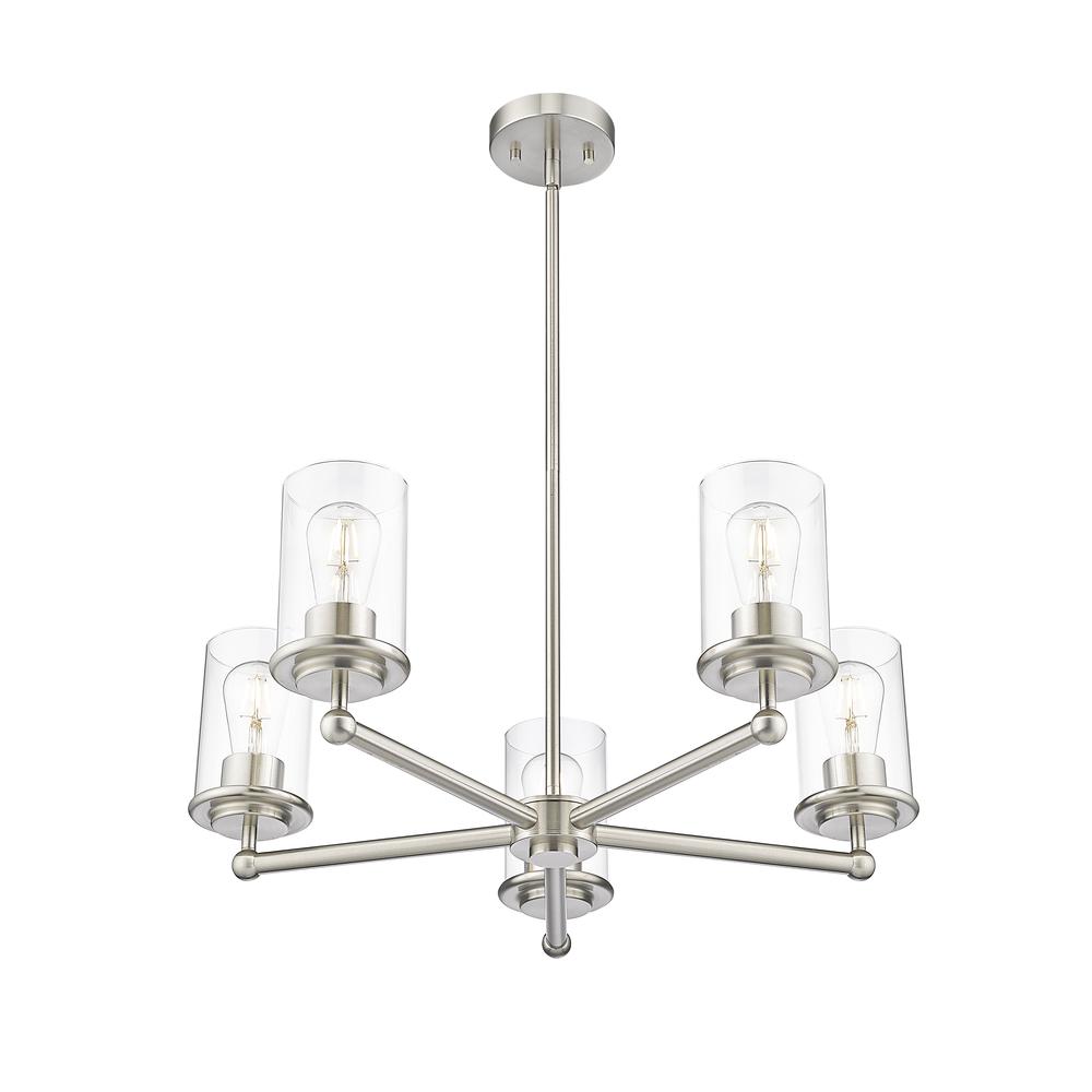 Thayer 5 Light Chandelier, Clear. Picture 3
