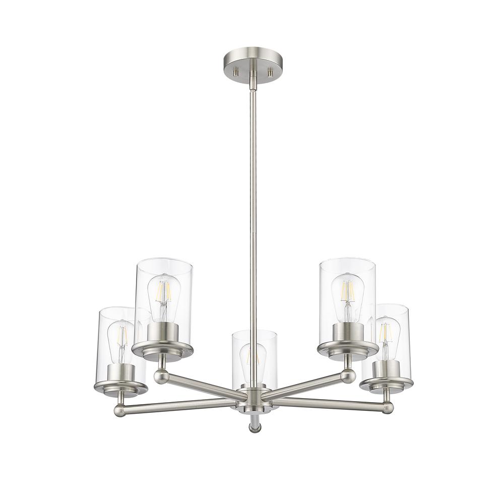 Thayer 5 Light Chandelier, Clear. Picture 5