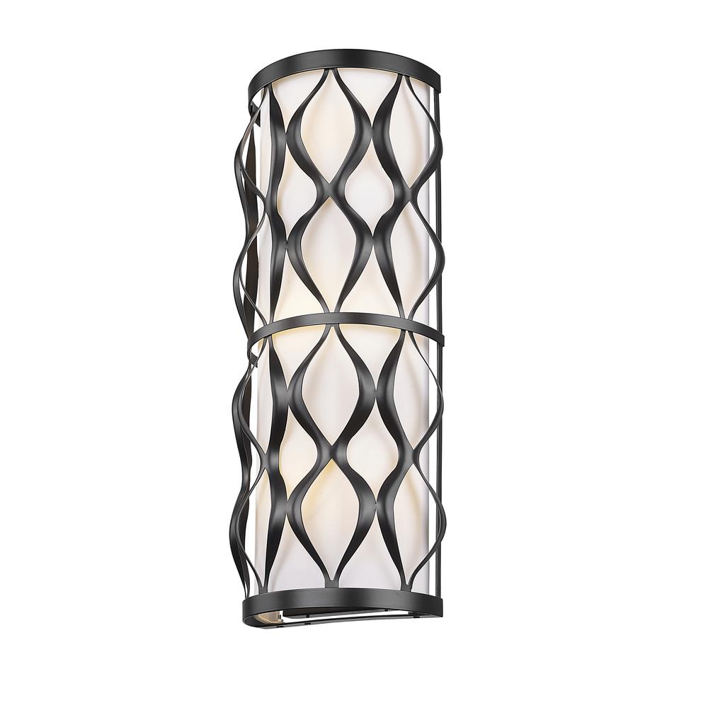 Harden 3 Light Wall Sconce, White. Picture 2