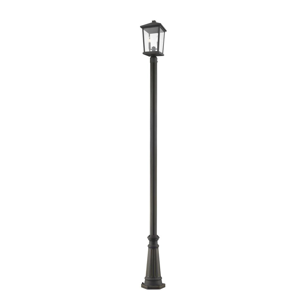 2 Light Outdoor Post Mounted Fixture. Picture 1