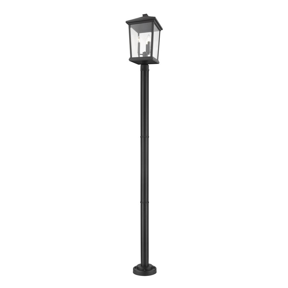 3 Light Outdoor Post Mounted Fixture. Picture 1