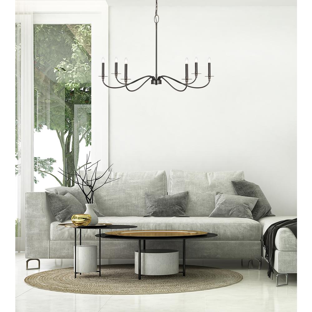 6 Light Chandelier. Picture 7