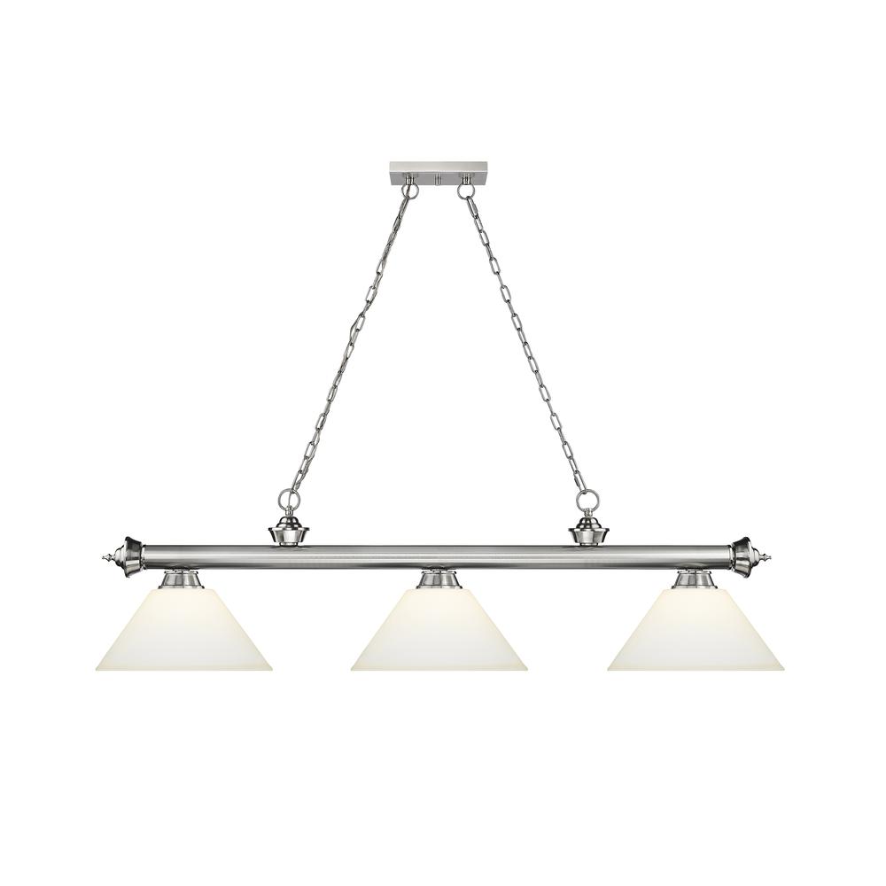 5 Light Chandelier in Brushed Nickel. Picture 8