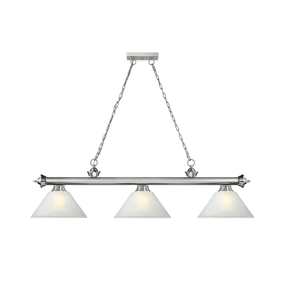 Emily 5 Light Chandelier in Polished Nickel. Picture 3