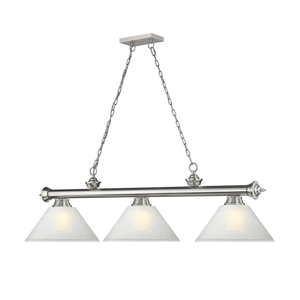 Emily 5 Light Chandelier in Polished Nickel. Picture 4