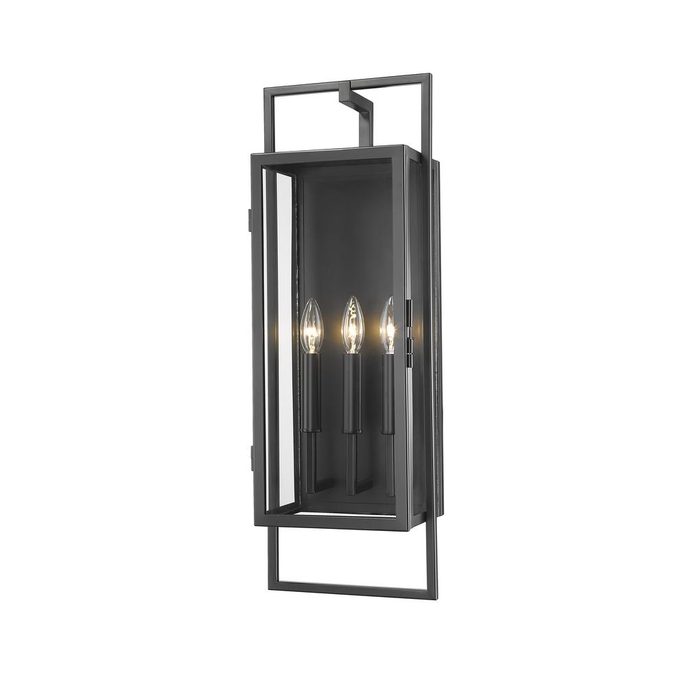 3 Light Outdoor Wall Light. Picture 1