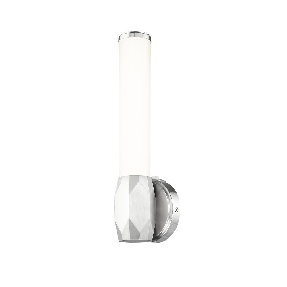 Archer 3 Light Vanity in Polished Nickel/Clear. Picture 2