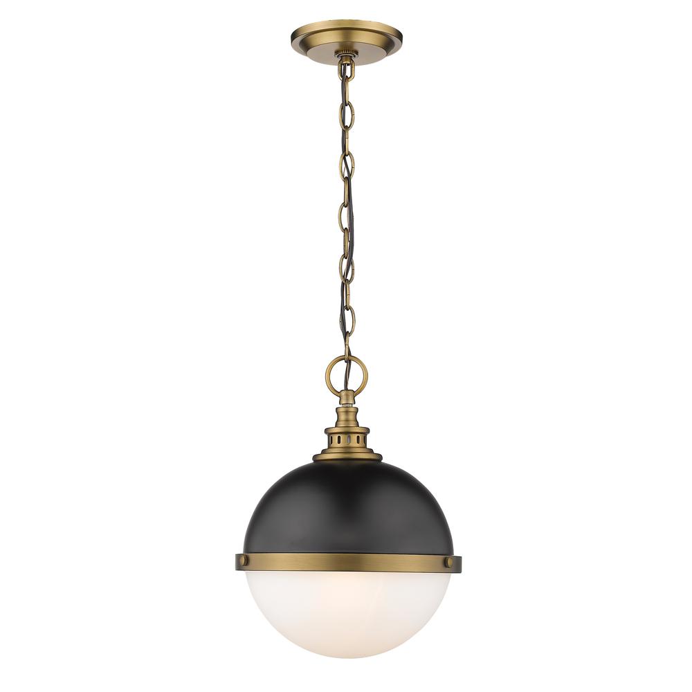 Eaton - 1 Light Pendant with Polished Nickel Frame. The main picture.