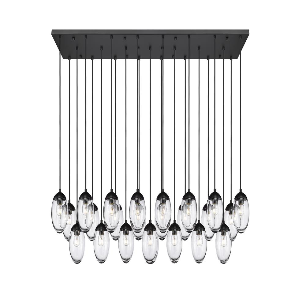 Katie - 1 Light Chandelier with Matte Black Frame. The main picture.