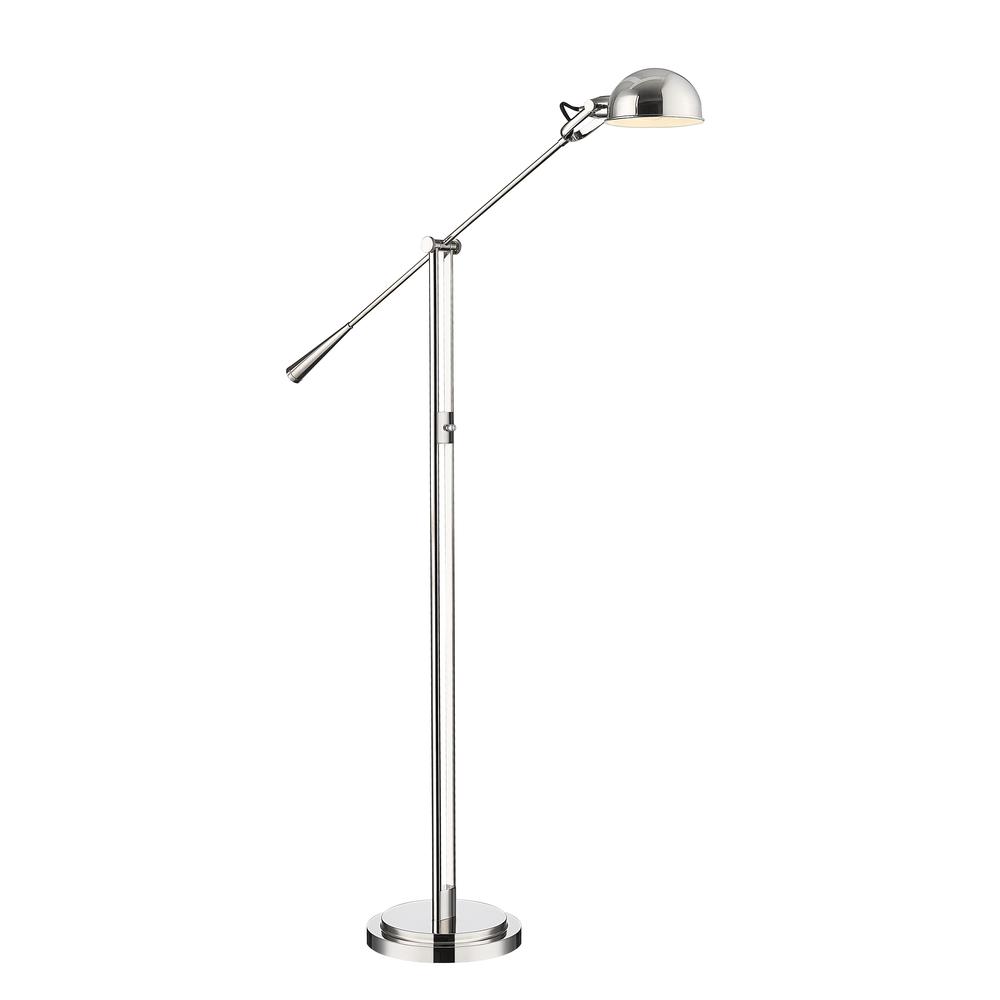 Grammercy Park 1 Light Floor Lamp, Polished Nickel. Picture 1