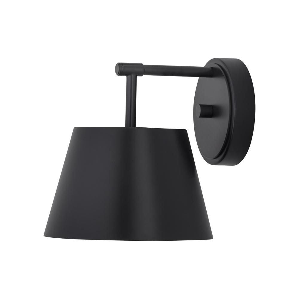Lilly 1 Light Wall Sconce, Matte Black. Picture 2