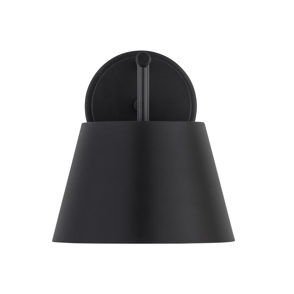 Lilly 1 Light Wall Sconce, Matte Black. Picture 3