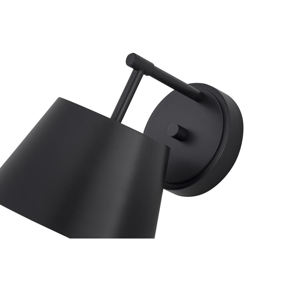 Lilly 1 Light Wall Sconce, Matte Black. Picture 4