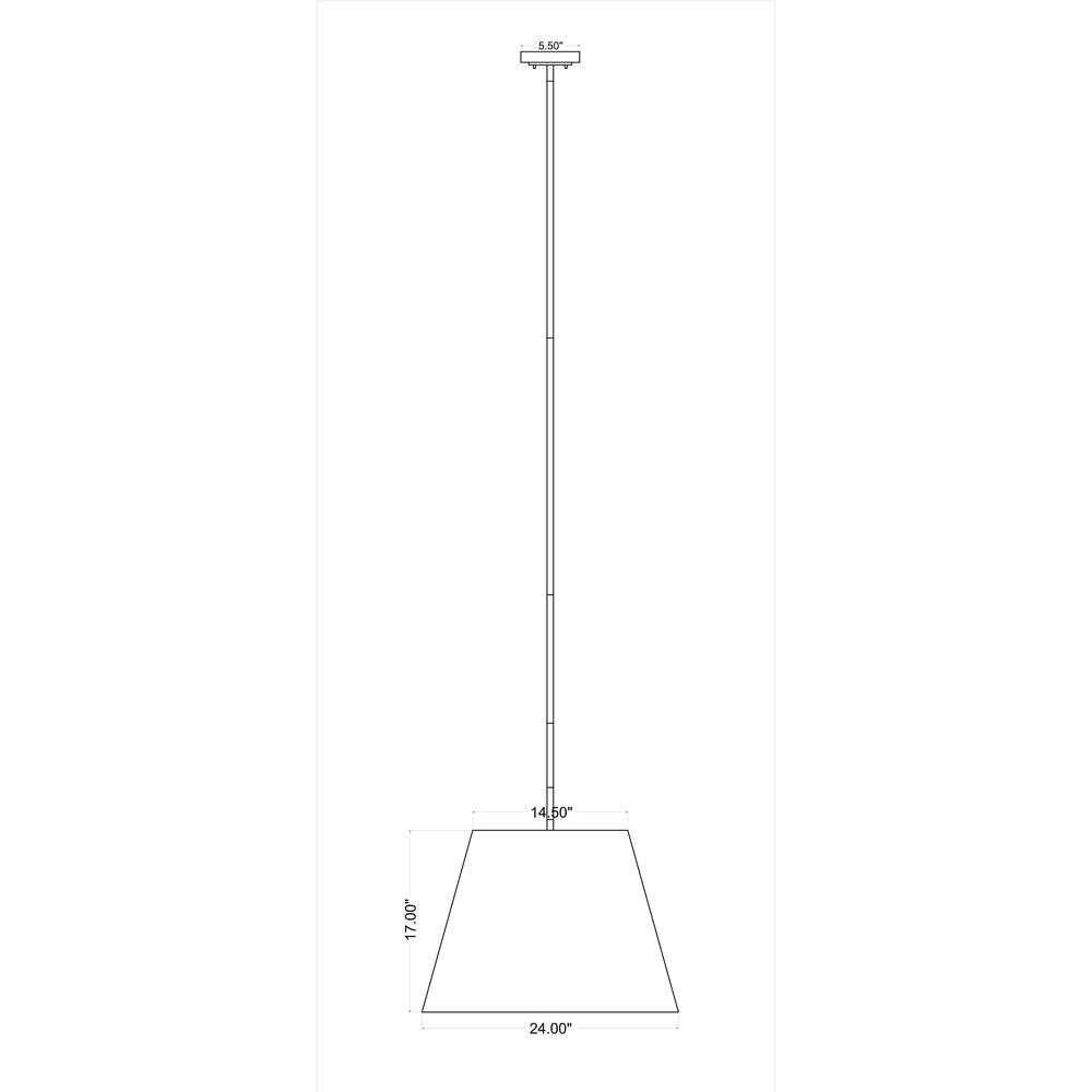 Lilly 1 Light Pendant, Brushed Nickel. Picture 6