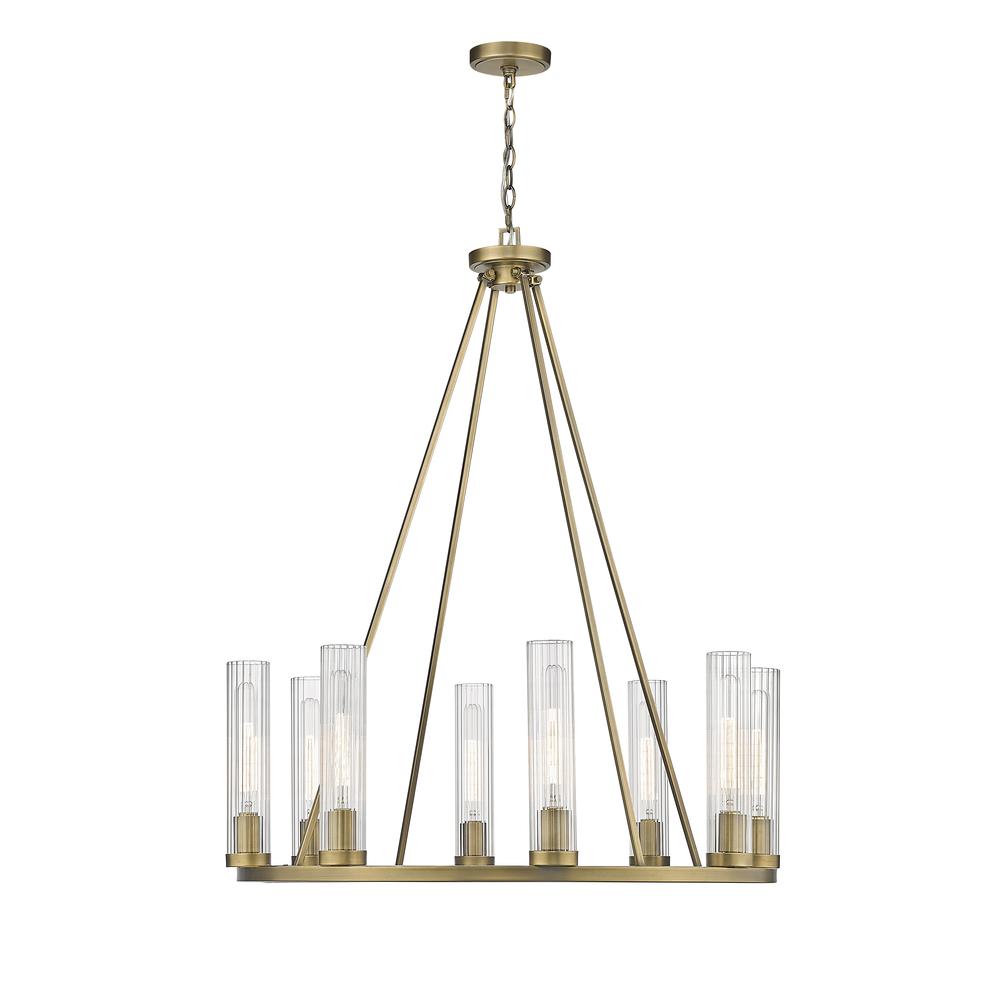 Quintus 1 Light Mini Pendant with Rubbed Brass Frame. Picture 5