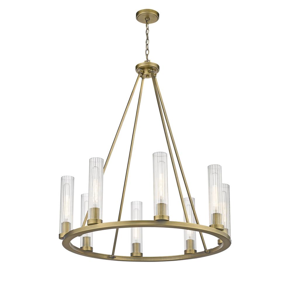 Quintus 1 Light Mini Pendant with Rubbed Brass Frame. Picture 6