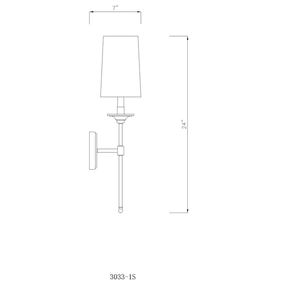 1 Light Wall Sconce. Picture 6