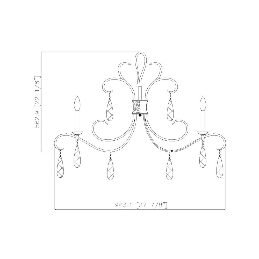 5 Light Chandelier. Picture 6