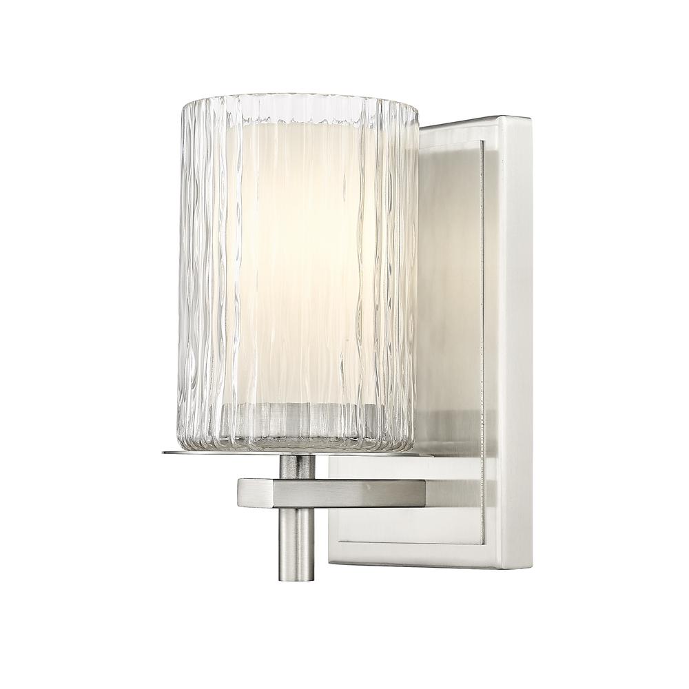 Grayson 1 Light Wall Sconce, Clear + Etched Opal. Picture 1