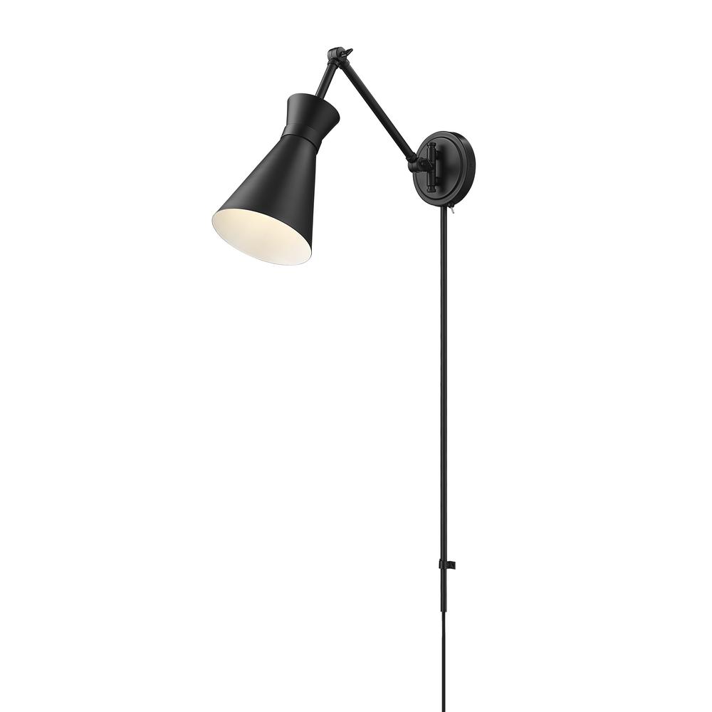 Soriano 1 Light Wall Sconce, Matte Black. Picture 3