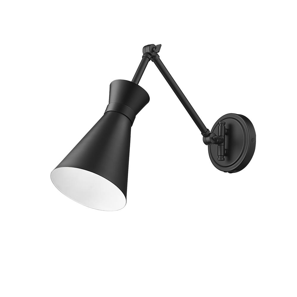 Soriano 1 Light Wall Sconce, Matte Black. Picture 5