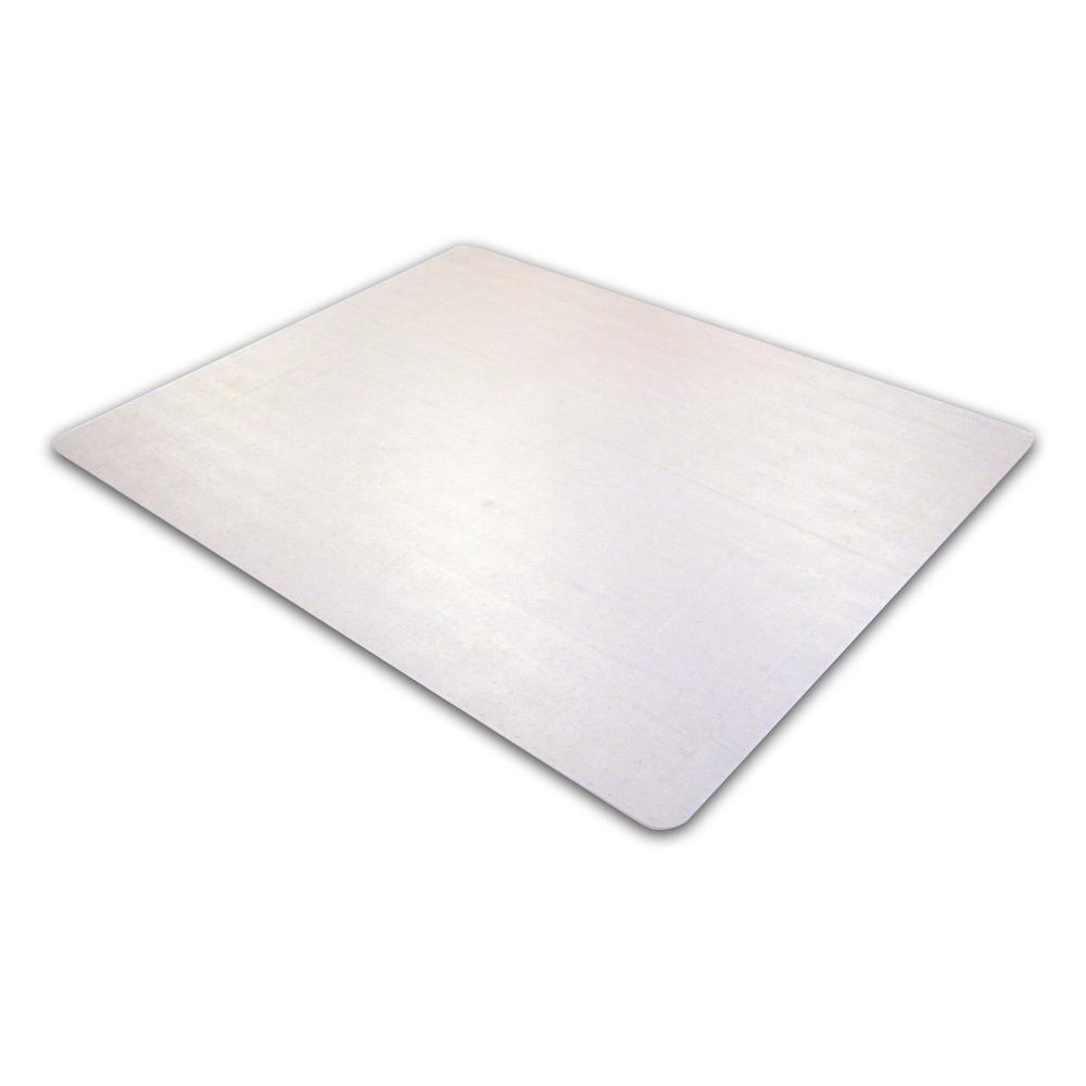 Cleartex Ultimat Rectangular Chair Mat, Polycarbonate, For Low & Medium Pile Carpets (up to 1/2"), Size 48" x 53". Picture 1