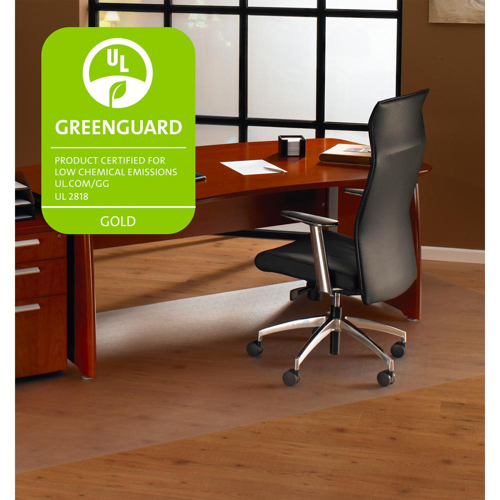 for Hard Floors Square Strong Polycarbonate 60 x 60 FR1215015019ER Cleartex XXL General Purpose Office Mat 